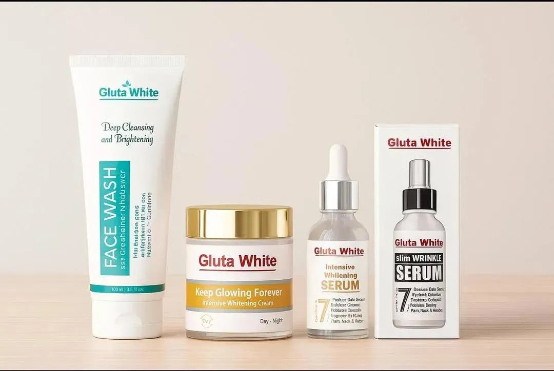 3 in 1 Skincare Bundle - Face Serum, Face Wash & Face Cream - 3 Pcs