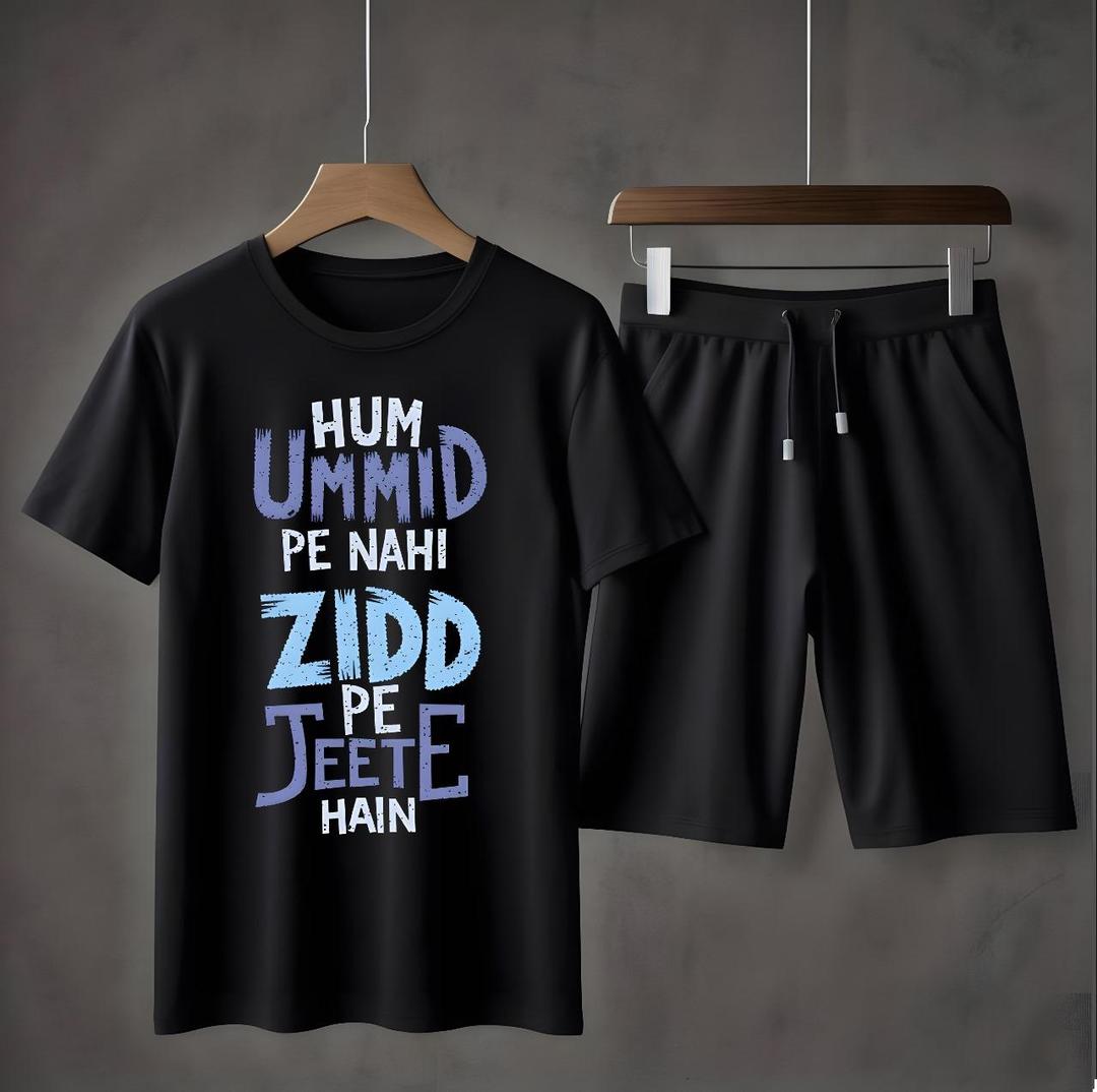 Men’s Printed Jersey Tracksuit – 2 Piece Summer Casual Set