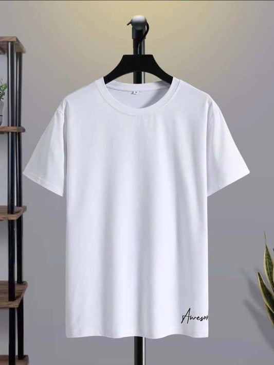 Plain White Regular Tee