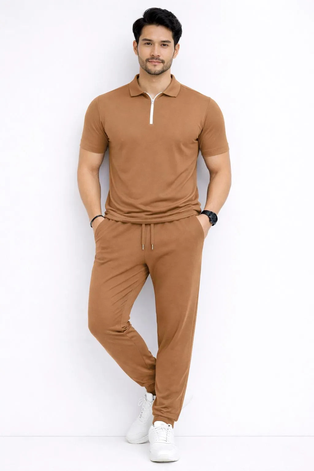 Men's Modern Fit Polo Tracksuit